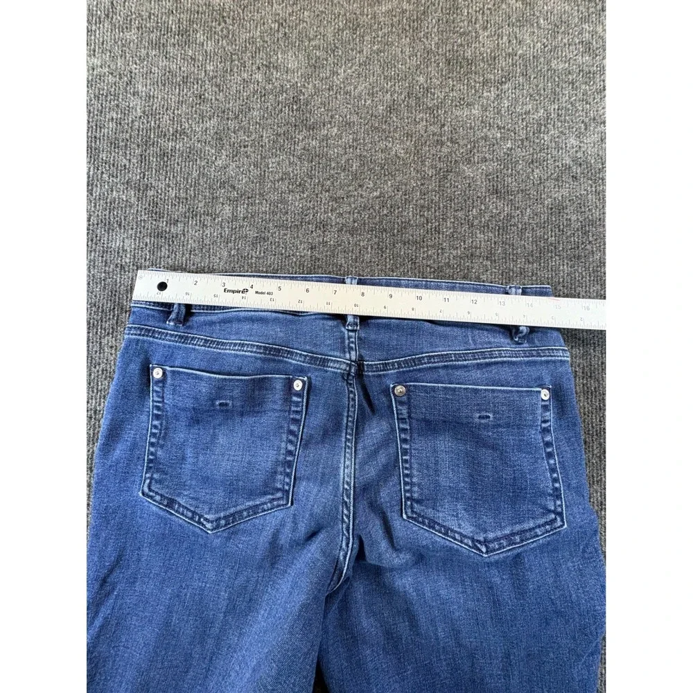 JJill Denim Authentic Fit Slim Ankle Jeans Women 6 Medium Wash Blue Tapered Leg